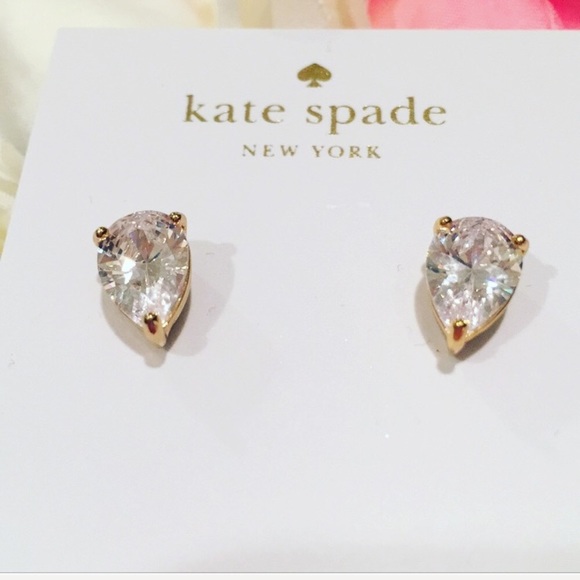 Last Pair! 💎Host Pick💎NWT Kate ♠️ Teardrop Studs - Picture 3 of 8